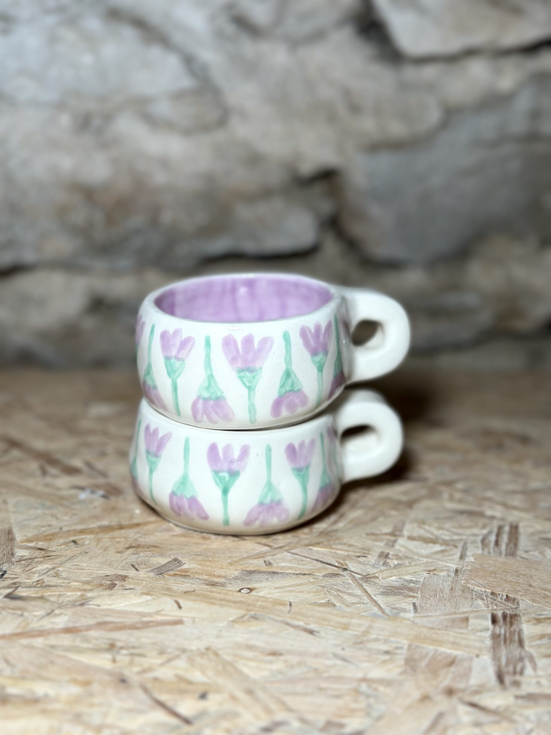 Duo de tasses lavande