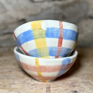 Duo de bol à carreaux