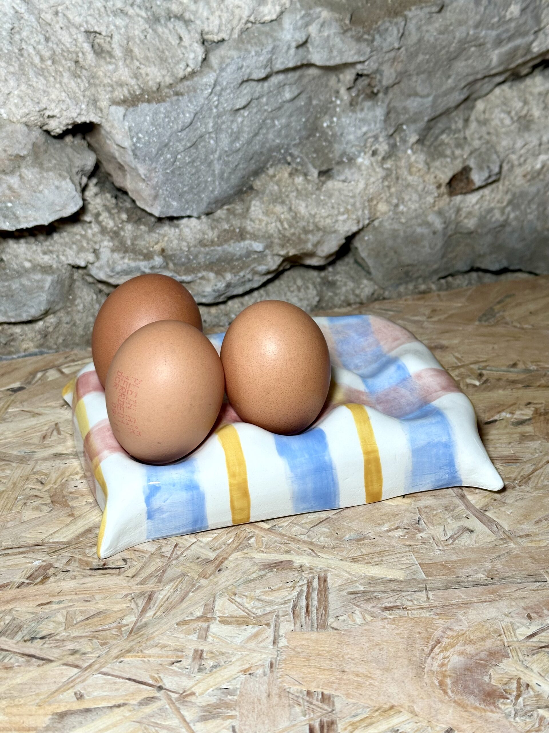 Support à carreaux pour 6 œufs