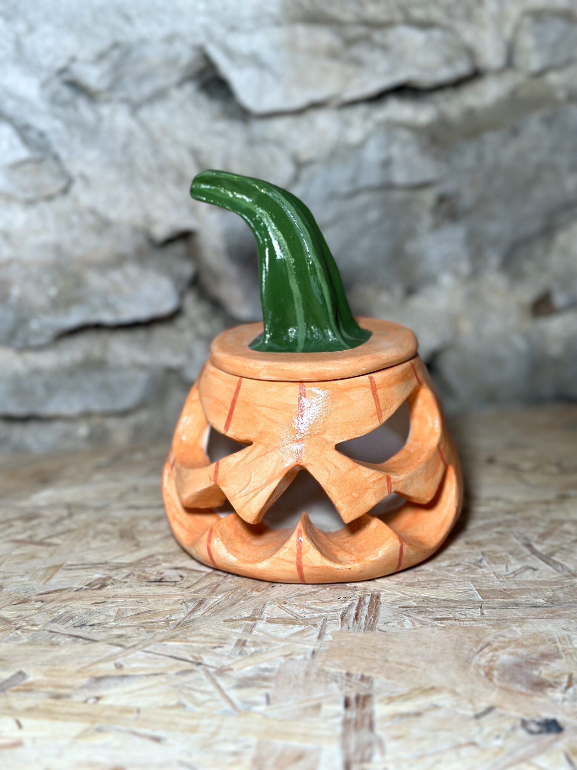 Photophore citrouille d’Halloween