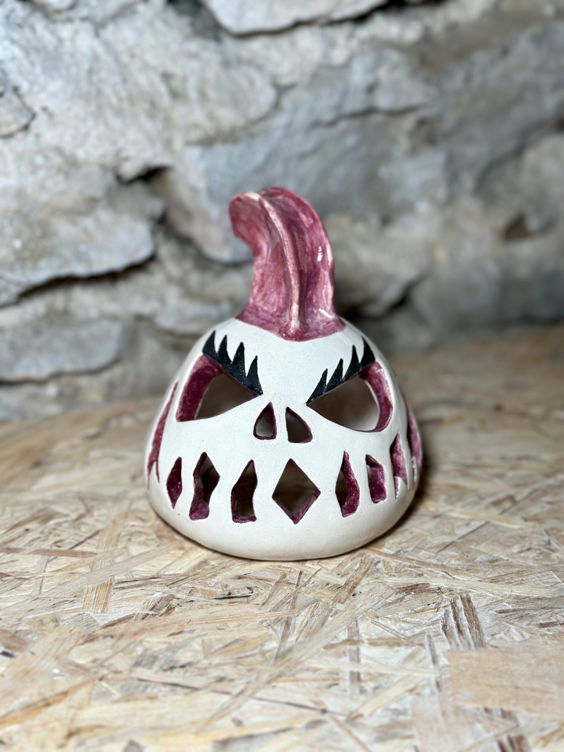 Photophore citrouille punky