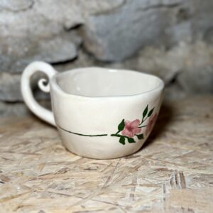 Tasse fleurs vintage