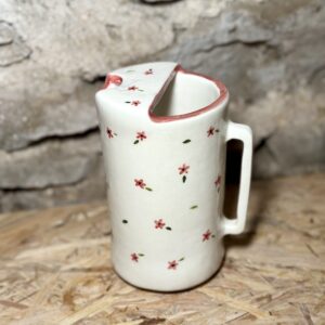 Tasse à emporter fleurs rouge